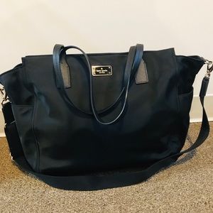 Kate Spade nylon tote bag, black